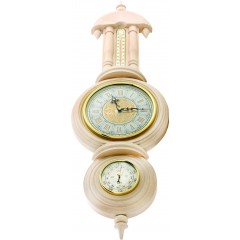 M-04 Weather Station Clock "Ivory"